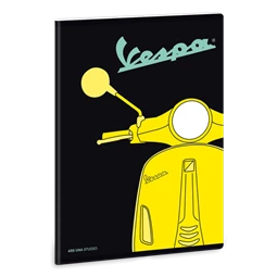 Füzet A/5 kockás ARS UNA 40lap Vespa Yellow