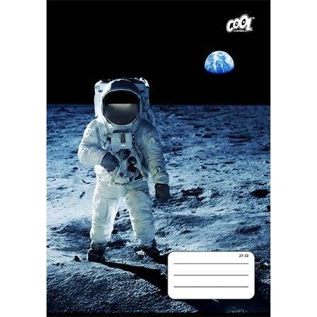 Füzet A/5 kockás COOL BY VICTORIA "Man on the Moon" 32 lap, 27-32