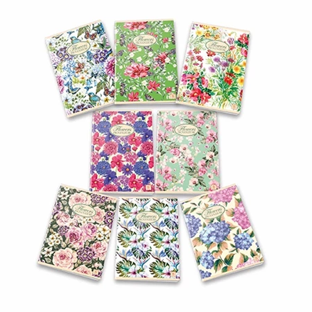 Füzet A/5 kockás PIGNA 42 lapos Nature Flowers 27-42 vegyes, minta nem választható