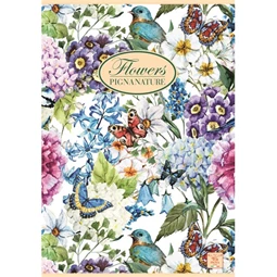 Füzet A/5 kockás PIGNA 42 lapos Nature Flowers 27-42 vegyes, minta nem választható