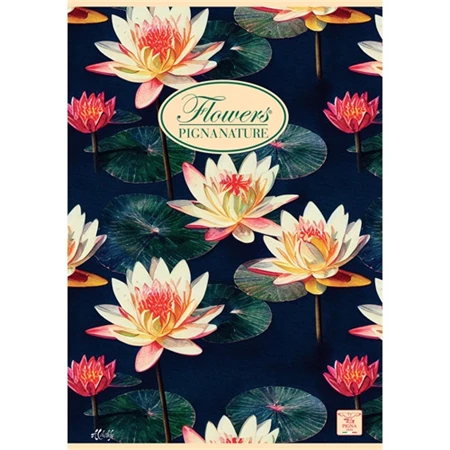Füzet A/5 kockás PIGNA 42 lapos Nature Flowers 27-42 vegyes, minta nem választható