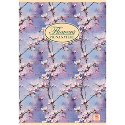 Füzet A/5 kockás PIGNA 42 lapos Nature Flowers 27-42 vegyes, minta nem választható