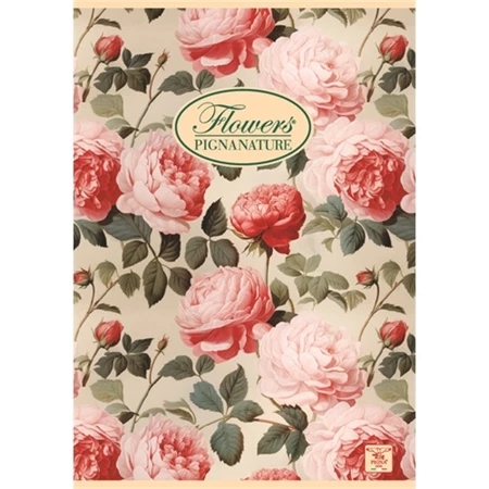 Füzet A/5 kockás PIGNA 42 lapos Nature Flowers 27-42 vegyes, minta nem választható
