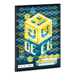 Füzet A/5 sima ARS UNA 32lap Geek régi 20-32