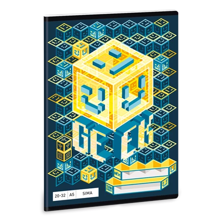Füzet A/5 sima ARS UNA 32lap Geek régi 20-32