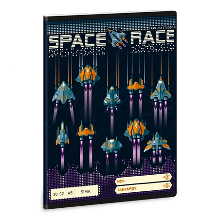 Füzet A/5 sima ARS UNA 32lap Space Race 20-32