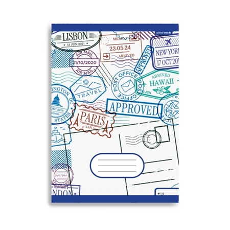 Füzet A/5 szótár PD School Words 31-32, minta nem válaszható
