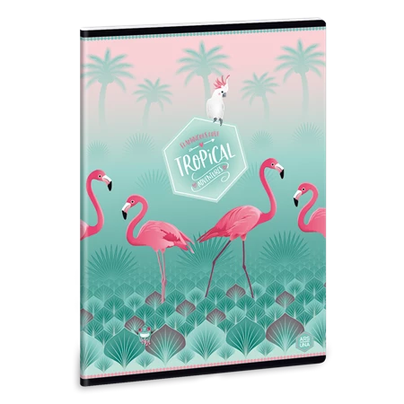 Füzet A/5 vonalas ARS UNA 40lap Pink Flamingo 21-40