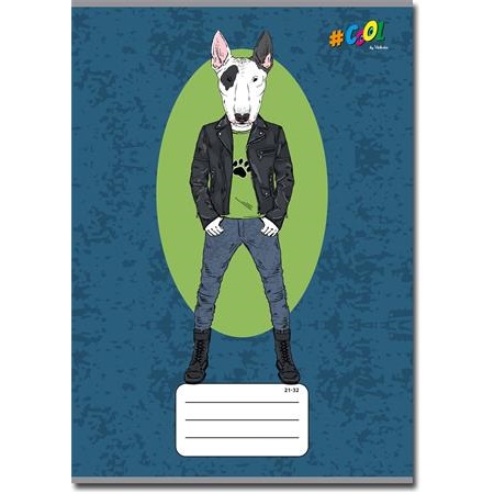 Füzet A5 vonalas COOL BY VICTORIA 32lap Animal fashion 21-32