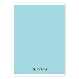 Füzet A/5 vonalas FORTUNA Monocolor 32 lapos pasztel kék