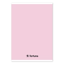 Füzet A/5 vonalas FORTUNA Monocolor 32 lapos pasztel rózsaszín