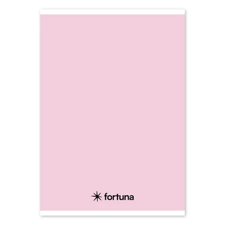 Füzet A/5 vonalas FORTUNA Monocolor 32 lapos pasztel rózsaszín