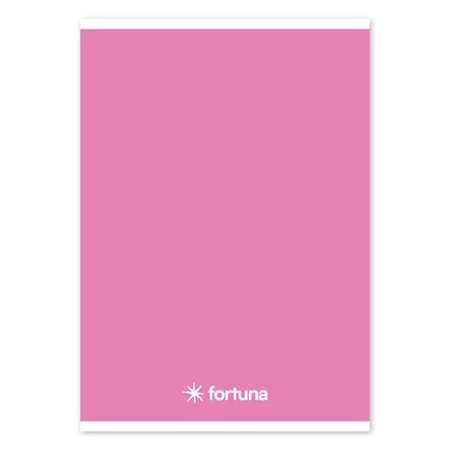 Füzet A/5 vonalas FORTUNA Monocolor 32 lapos rózsaszín