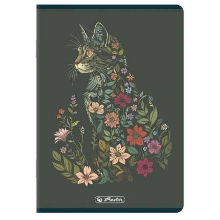 Füzet A/5 vonalas HERLITZ 32lap Florimals 21-32 vegyes, szín nem választható