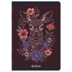 Füzet A/5 vonalas HERLITZ 32lap Florimals 21-32 vegyes, szín nem választható