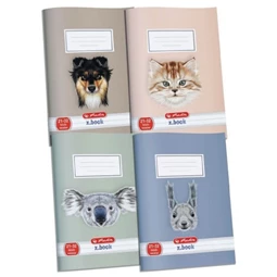 Füzet A/5 vonalas HERLITZ 32lap Animal Hero 21-32 4-8 osztály vegyes, minta nem választható