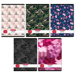 Füzet A/5 vonalas HERLITZ 40 lapos UV 3D Mix 21-40 4-8 osztály vegyes, minta nem választható
