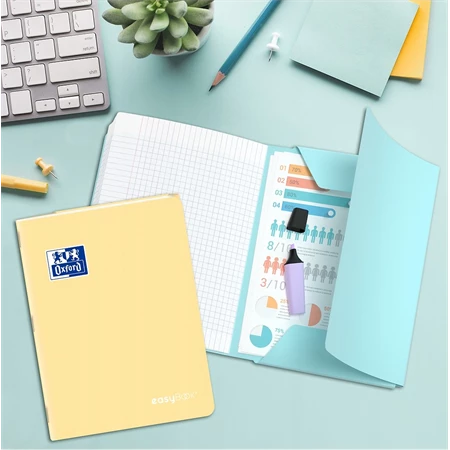 Füzet A/5 vonalas OXFORD 60 lapos Oxford Easybook Pasztell vegyes, szín nem választható