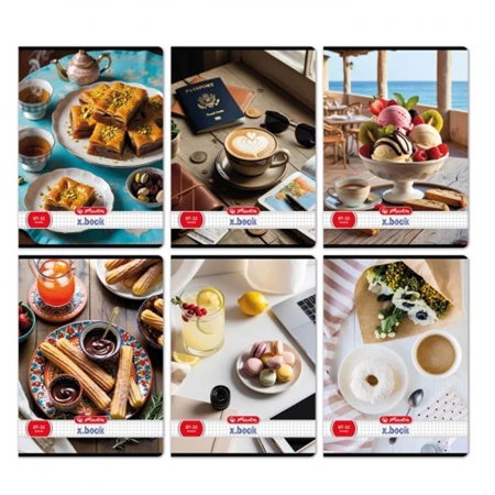 Füzet A/4 kockás HERLITZ 32 lapos Taste the Globe vegyes, szín nem választható 87-32
