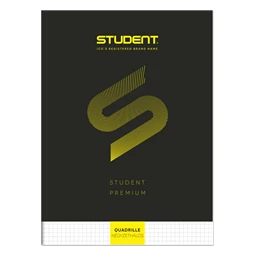 Füzet A/4 kockás ICO STUDENT 32lap 81-32 fekete, többfajta borító mintával, minőségi füzet