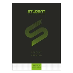 Füzet A/4 kockás ICO STUDENT 32lap 81-32 fekete, többfajta borító mintával, minőségi füzet