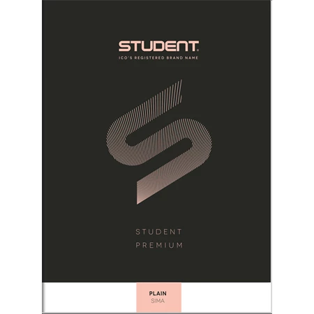 Füzet A/4 sima ICO STUDENT 32lap 81-32 fekete, többfajta borító mintával, minőségi füzet