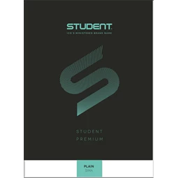 Füzet A/4 sima ICO STUDENT 32lap 81-32 fekete, többfajta borító mintával, minőségi füzet