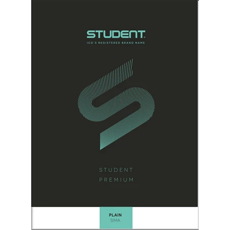 Füzet A/4 sima ICO STUDENT 32lap 81-32 fekete, többfajta borító mintával, minőségi füzet