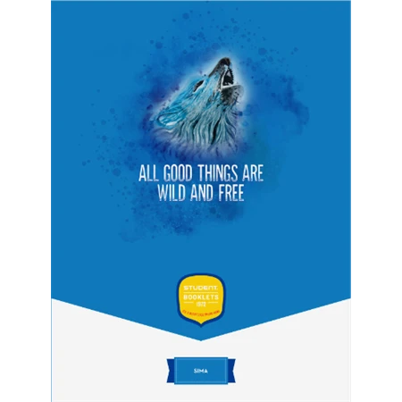 Füzet A/4 sima ICO STUDENT ART 32lap 81-32 többfajta borító mintával, szín nem választható