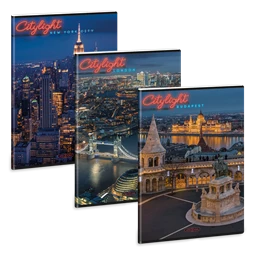 Füzet A/4 vonalas ARS UNA 40lap City Light mix