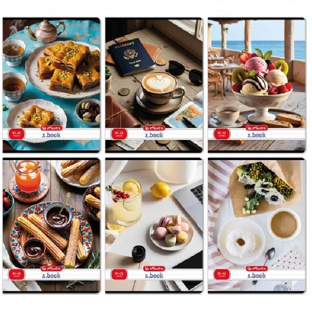 Füzet A/4 vonalas HERLITZ 32lap Taste the Globe 81-32 vegyes, szín nem választható