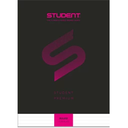 Füzet A/4 vonalas ICO STUDENT 32lap 81-32 fekete, többfajta borító mintával, minőségi füzet