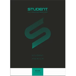 Füzet A/4 vonalas ICO STUDENT 32lap 81-32 fekete, többfajta borító mintával, minőségi füzet