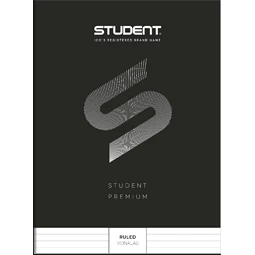 Füzet A/4 vonalas ICO STUDENT 32lap 81-32 fekete, többfajta borító mintával, minőségi füzet