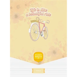 Füzet A/4 vonalas ICO STUDENT ART 32lap 81-32 többfajta borító mintával, szín nem választható