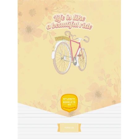 Füzet A/4 vonalas ICO STUDENT ART 32lap 81-32 többfajta borító mintával, szín nem választható