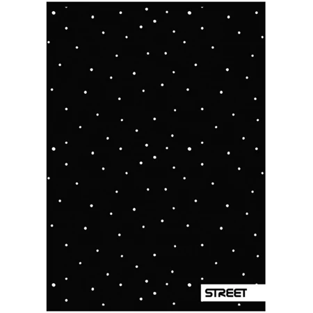 Füzet A/4 vonalas STREET 52 lapos Black and White 1db, minta nem választható