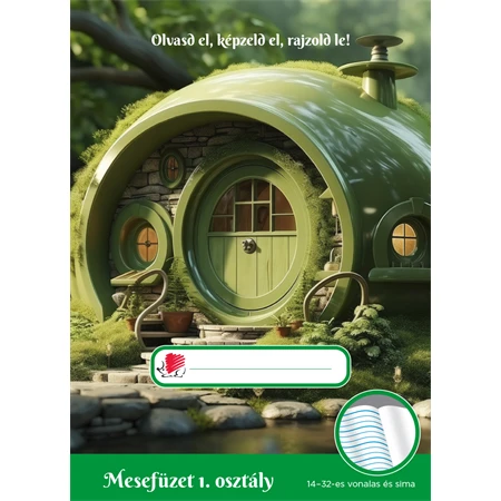 Füzet A/5 1.osztály mesefüzet ICO Süni 32 lap, fiús 14-32