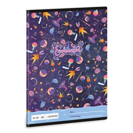 Füzet A/5 1.osztály vonalas ARS UNA 32lap Enchanted 14-32