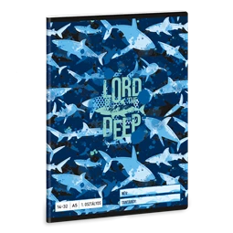 Füzet A/5 1.osztály vonalas ARS UNA 32lap Lord of the Deep 14-32
