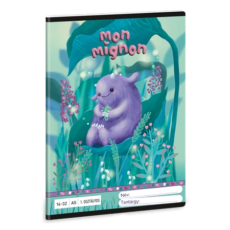 Füzet A/5 1. osztályos vonalas ARS UNA 32lap Mon Mignon 14-32