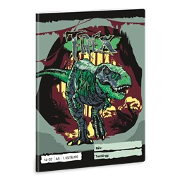 Füzet A/5 1. osztályos vonalas ARS UNA 32lap T-REX 14-32