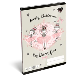Füzet A/5 1.osztályos vonalas LIZZYSULI 32lap Tiny Dancer Lovely Ballerina