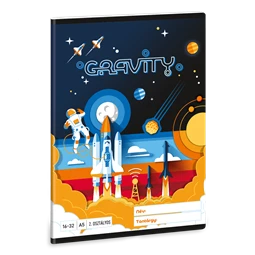 Füzet A/5 2.osztály vonalas ARS UNA 32lap Gravity 16-32