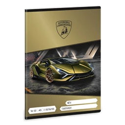 Füzet A/5 2.osztály vonalas ARS UNA 32lap Lamborghini 16-32