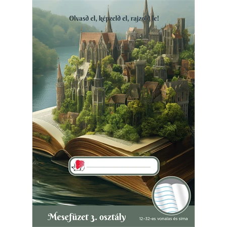 Füzet A/5 3.osztály mesefüzet ICO Süni 32 lap, fiús 12-32