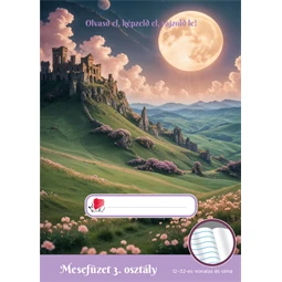 Füzet A/5 3.osztály mesefüzet ICO Süni 32 lap, lányos 12-32