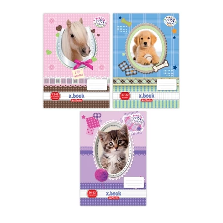 Füzet A/5 3.osztály vonalas HERLITZ 32lap Pets 12-32 vegyes, minta nem választható