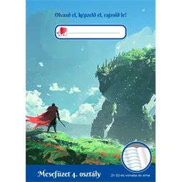 Füzet A/5 4.osztály mesefüzet/olvasónapló ICO Süni 32 lap, fiús 21-32