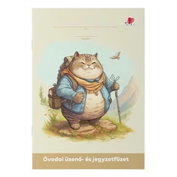 Füzet A/5 Óvodai lecke és üzenő ICO 32 lapos, Cat